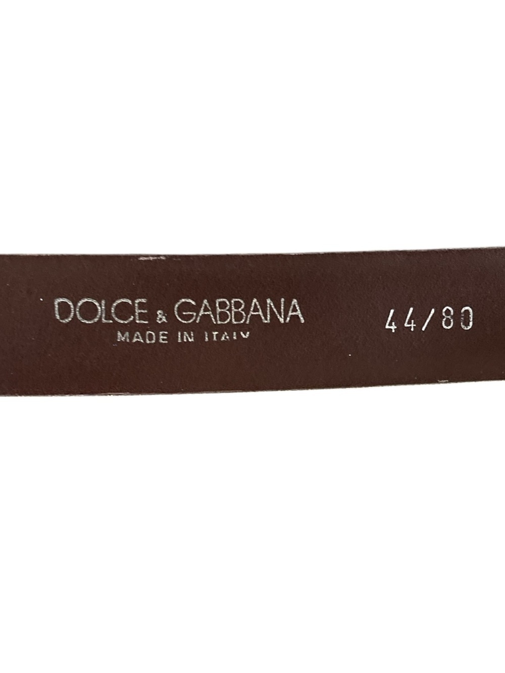Dolce & Gabbana Ivory Leather Geometric DG Buckle Belt Made in Italy 80cm - Picture 4 of 12
